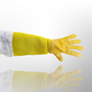 Beekeeping Gloves Leather With Long Net Yellow Sheepskin Polyester Cotton