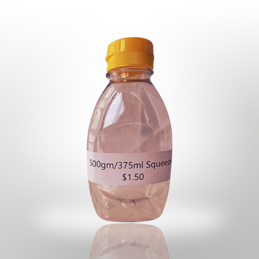 Plastic squeeze  bottle 500 g / 375 ml