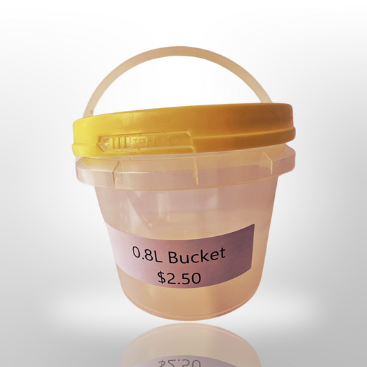 Plastic round bucket 0.8L