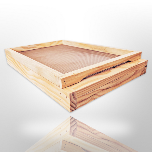 8 Frame Beehive Base - Mesh Vented Bottom Board With Drawer Trap